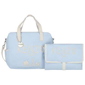 Baby Boys Blue Logo Changing Bag